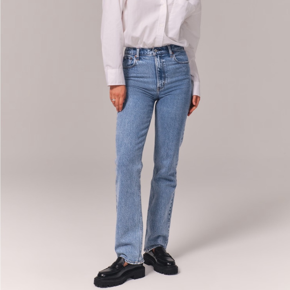 Abercrombie 90s straight ultra high rise jeans